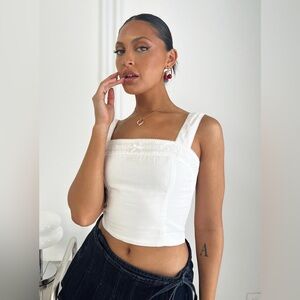 Princess Polly Weavery Top in White